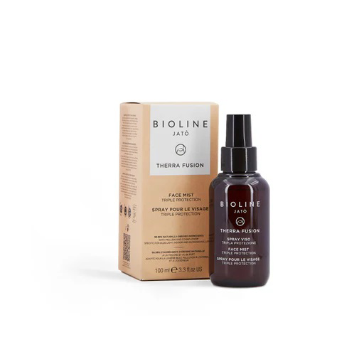 اسپری-مرطوب-کننده-FACE-MIST-بیولاین-حجم-100-میلی-لیتر-Bioline-Therra-Fusion-Triple-Protection-Face-Mist-100-ml-Bioline